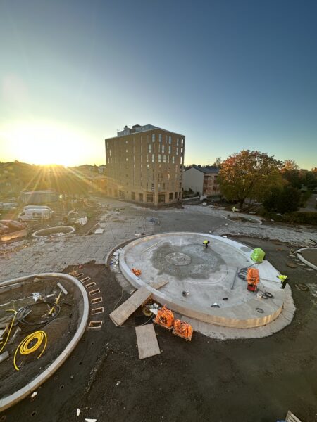 Terrazzobeläggning, Fontän, Terrazzo, Sundsta Torg Karlstad