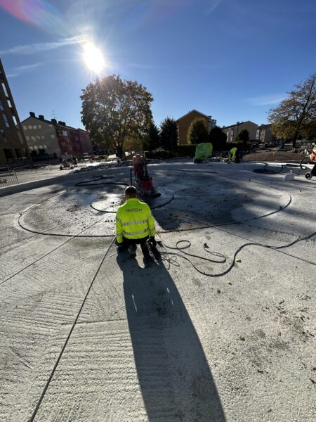 Terrazzogjutning, Fontän, Terrazzo, Sundsta Torg Karlstad